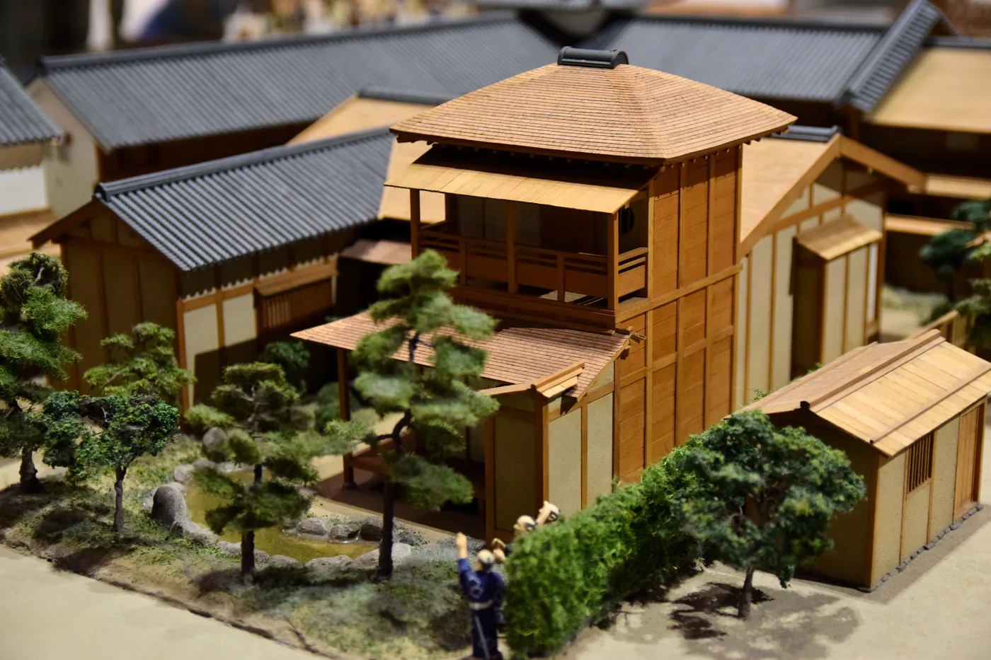 One of the museum's hyper-detailed scale-model dioramas, where thousands of tiny hand-painted figures act out Edo street life — a long-time visitor favorite. One of the museum's hyper-detailed scale-model dioramas, where thousands of tiny hand-painted figures act out Edo street life — a long-time visitor favorite.