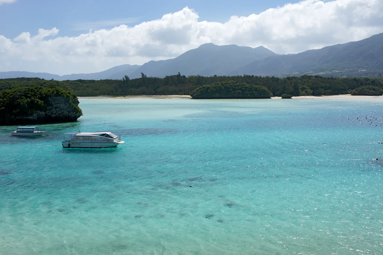 Emerald lagoon and islets of Kabira Bay, Ishigaki