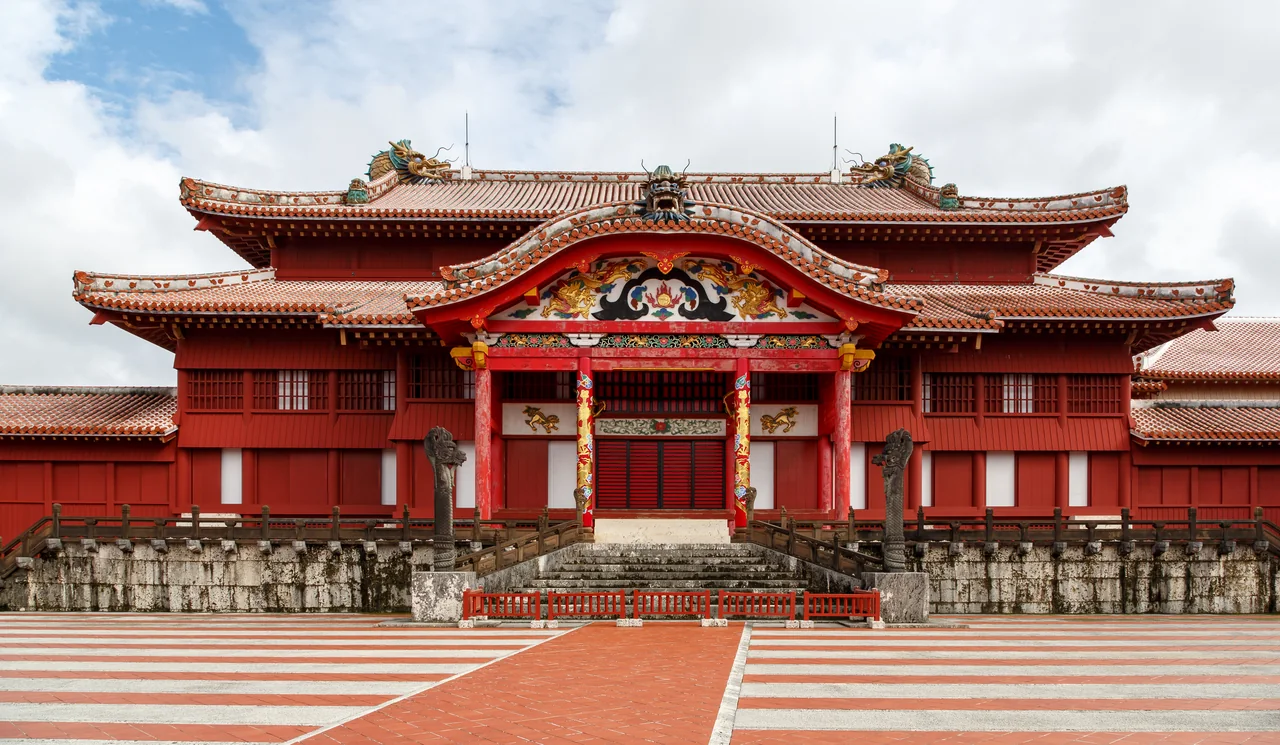 Vermilion Seiden main hall of Shuri Castle, Naha