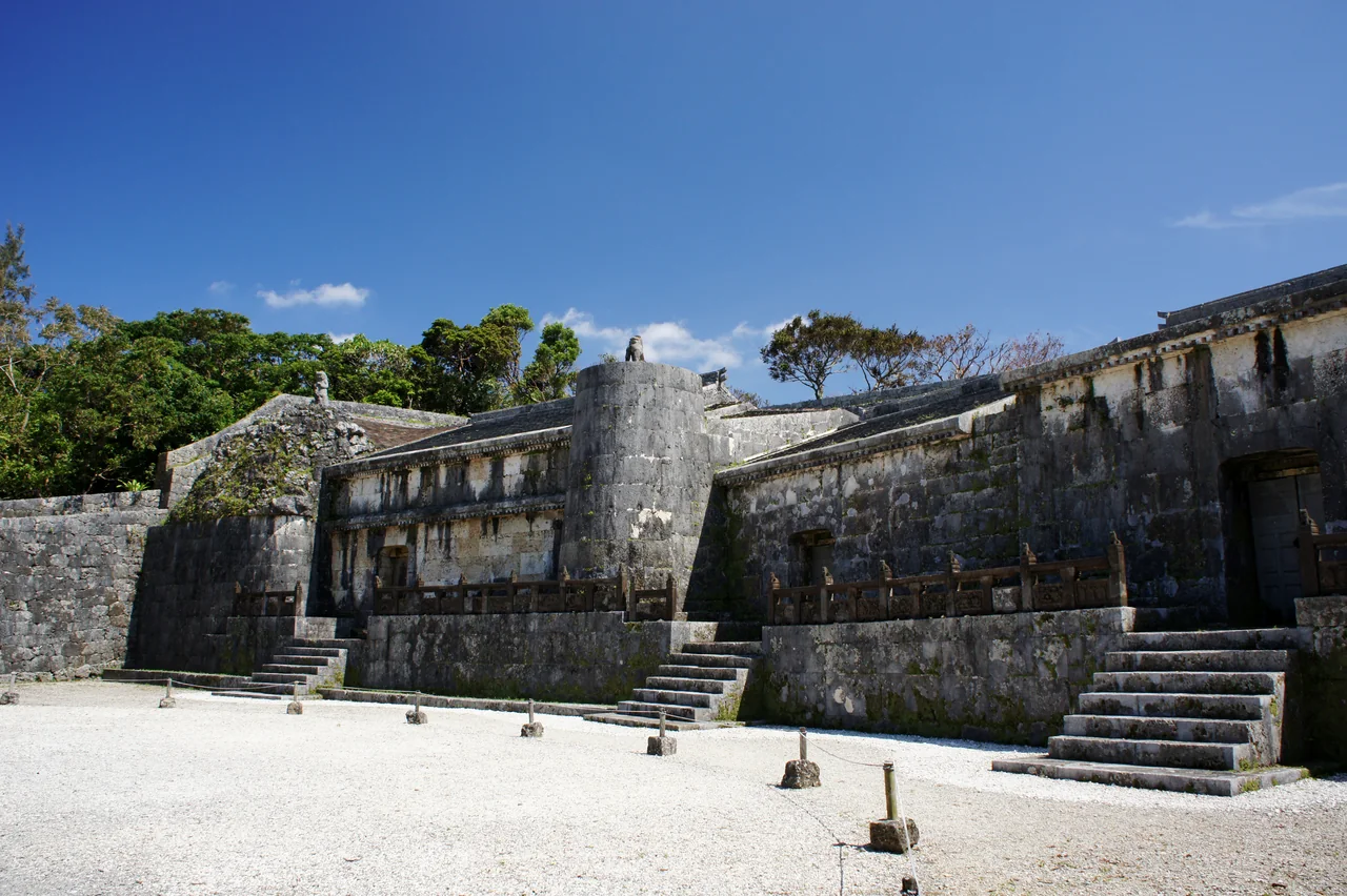 The stone royal mausoleum Tamaudun of the Ryukyu kings, Naha