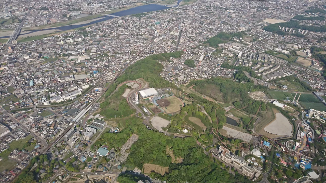 Aerial view of Yomiuriland Aerial view of Yomiuriland, home of PokéPark Kanto