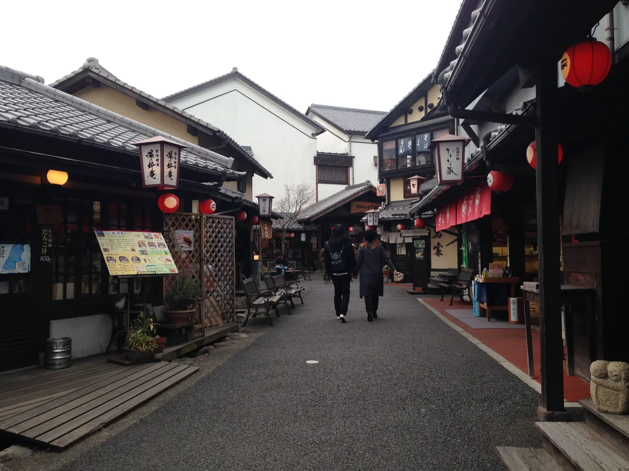 Yunotsubo Kaido, the main shopping street in Yufuin