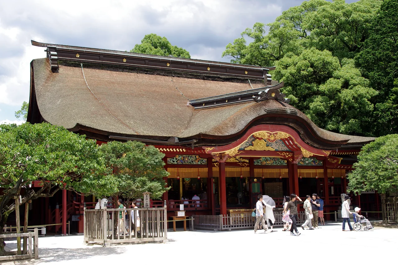 Dazaifu Tenmangu, the shrine to the deity of learning, a half-day trip from Fukuoka