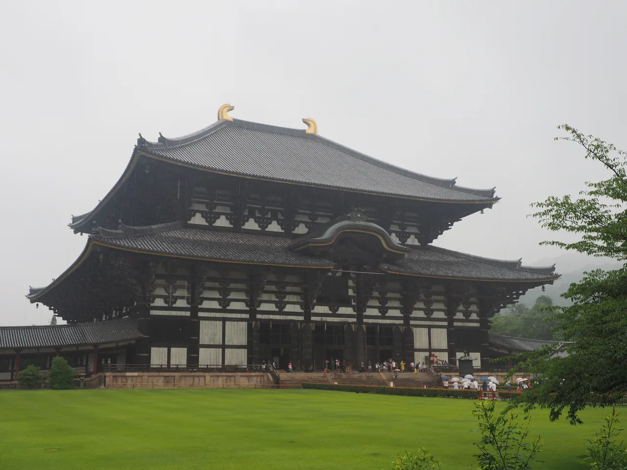 The Great Buddha Hall of Todai-ji temple in Nara The Great Buddha Hall of Todai-ji temple in Nara