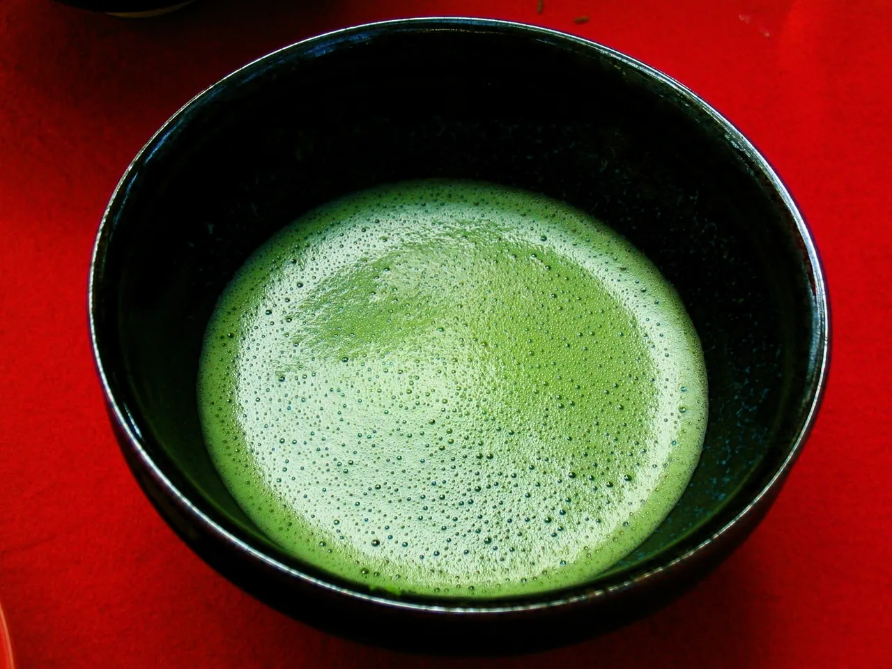 A bowl of frothy matcha green tea, a Kyoto specialty A bowl of frothy matcha green tea, a Kyoto specialty