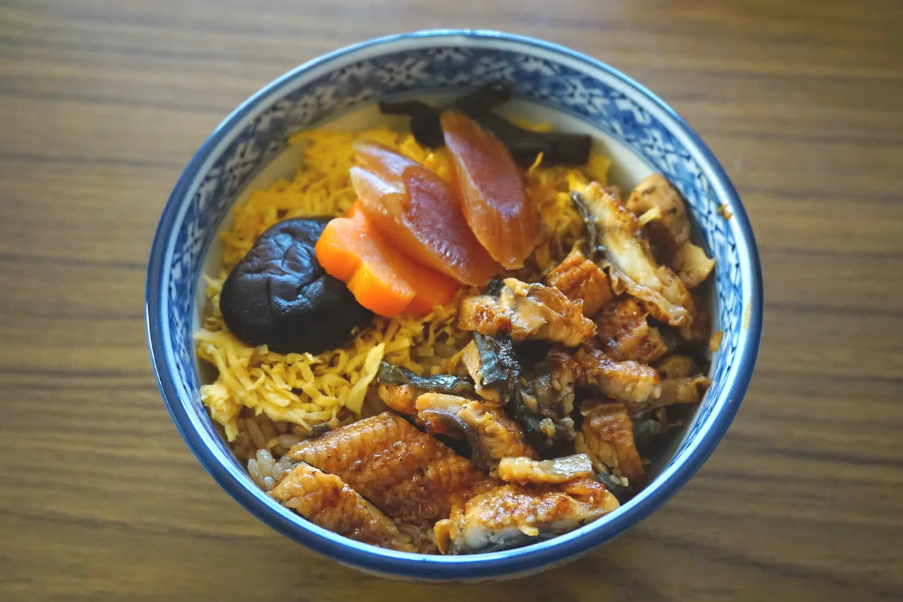 Hitsumabushi, chopped grilled eel served over rice Hitsumabushi, chopped grilled eel served over rice