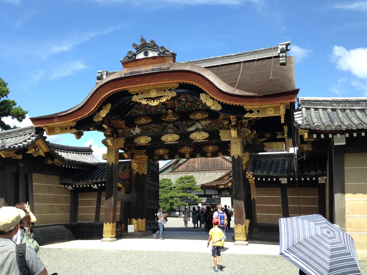 The ornate Karamon Gate at Nijo Castle in central Kyoto The ornate Karamon Gate at Nijo Castle in central Kyoto