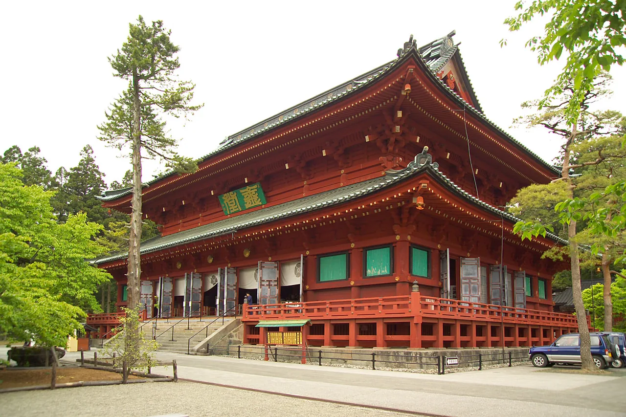 The Sanbutsudo Three Buddha Hall at Rinno-ji Temple in Nikko