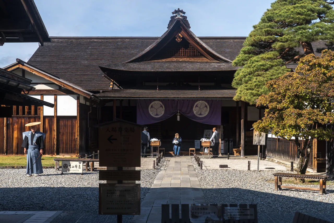 The exterior of Takayama Jinya, an Edo-period provincial government house