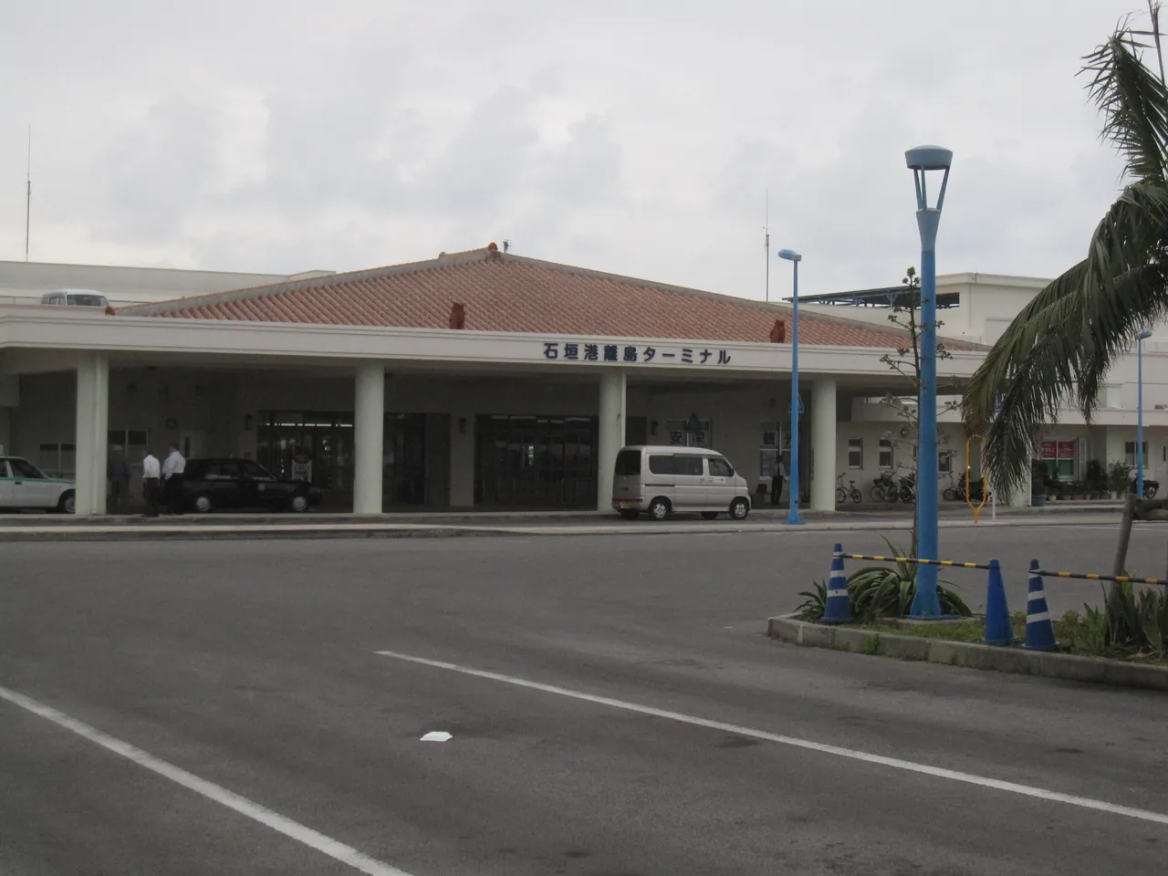The front of the Ishigaki Port ferry terminal building