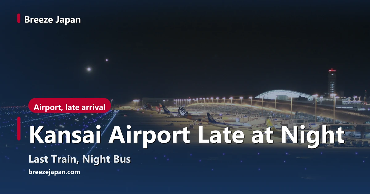 Kansai Airport Terminal 1 at night seen from the apron, with aircraft at lit gates under the curved roof